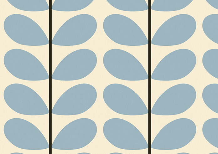 Orla Kiely Two Colour Stem, Powder Blue - Roman Blind - Image 7